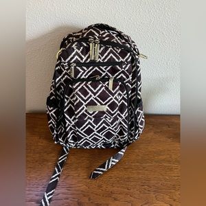 Ju-Ju-Be “Be Right Back The Navigator”  Brown/ivory Backpack Diaper Bag